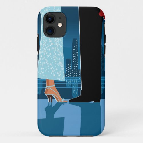 Romantic Couple in City iPhone 11 Case