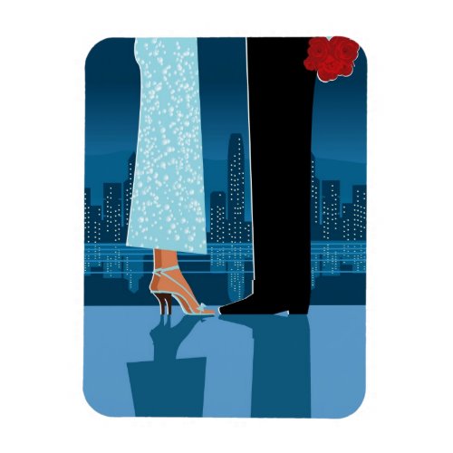 Romantic Couple in City Magnet