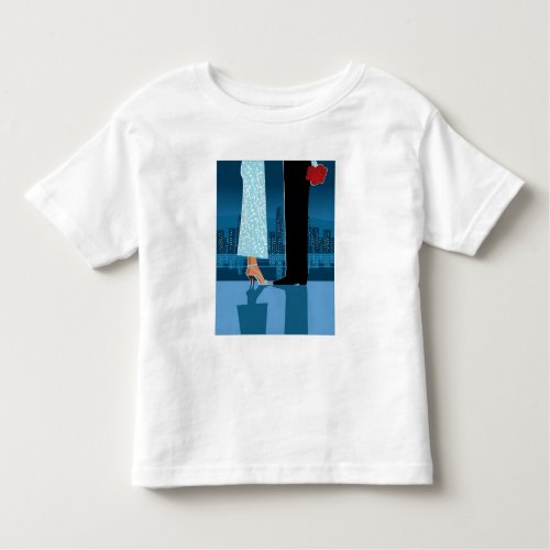 Romantic Couple in City Toddler T_shirt