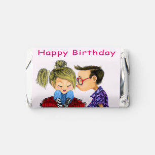 Romantic Couple Love Happy Birthday Hershey's Miniatures