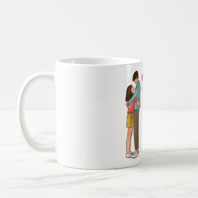 Romantic Couple Love Mug (Left)