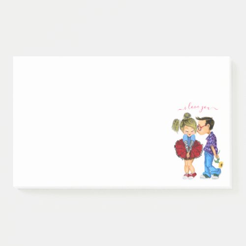  Romantic Couple Love Post it Notes _ I Love You