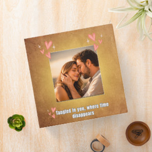 Romantic Couple Memories Album 3 Ring Binder