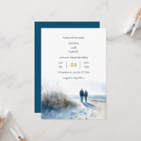 Romantic Couple Moonlight Beach Stroll Wedding