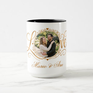 Romantic Couple Personalized Wedding Anniversary  Mug