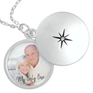 Romantic Couple Photo Locket Necklace
