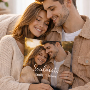 Romantic Couple Photo Personalized Cushion Gift
