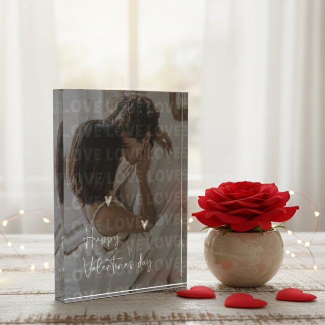 Romantic Couple Photograph Keepsake, Sweet Love  Photo Block (Creator Uploaded)