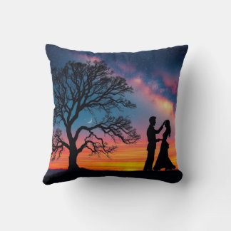 Romantic Couple & Pomegranite Tiger Pillow