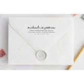 Romantic Couple Self-Inking Address Stamp (Stamp View)