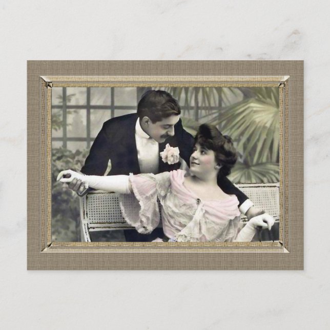 Romantic Couple - shall we dance Postcard (Front)