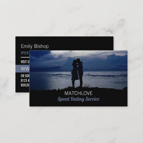 Romantic Couple Speed Dating Event Organizer Business Card