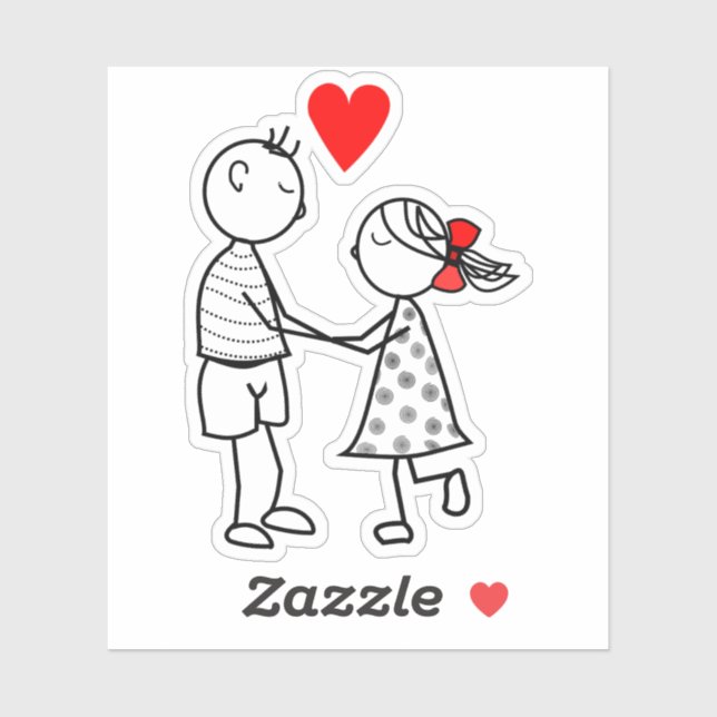 Romantic Couple Stickers (Sheet)