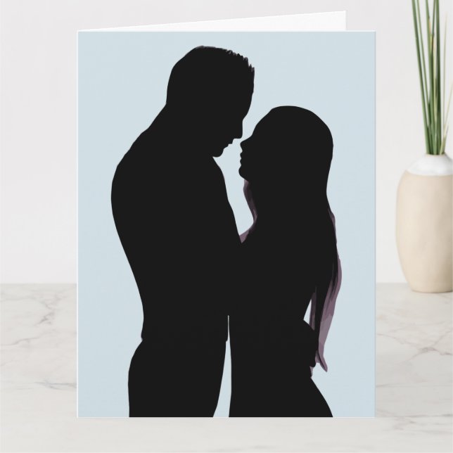 ROMANTIC COUPLE THIINKING OF YOU GREETING CARDS (Front)