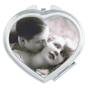 Romantic Couple Vintage Retro Photo Elegant Love Mirror For Makeup
