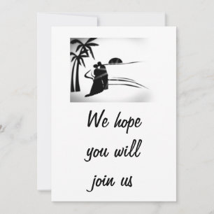 ROMANTIC COUPLE WEDDING INVITATION