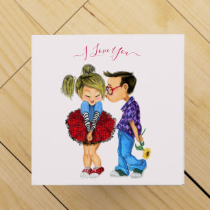 Romantic Couple Wine Box - I Love You