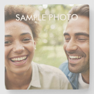 Romantic Couples Anniversary Custom Photo Coaster