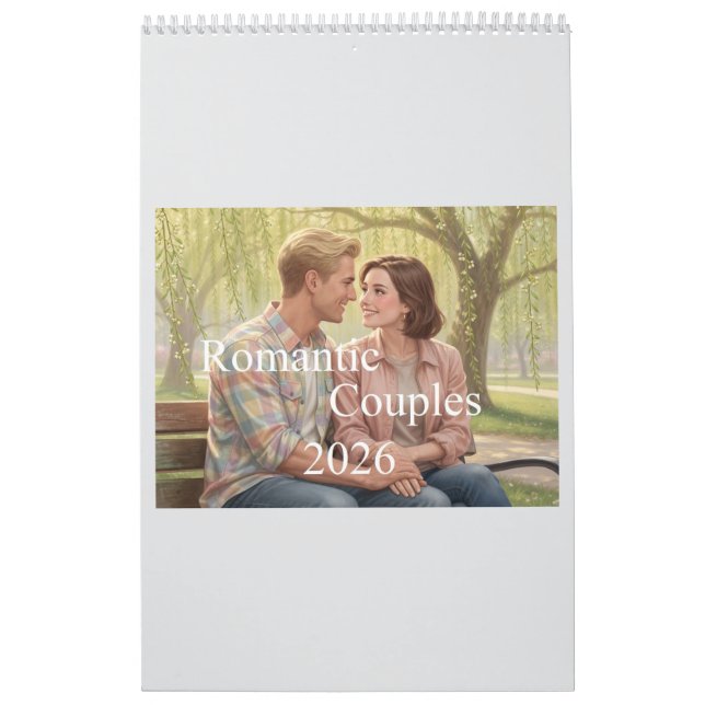 Romantic Couples Calendar 2026 02B (Cover)