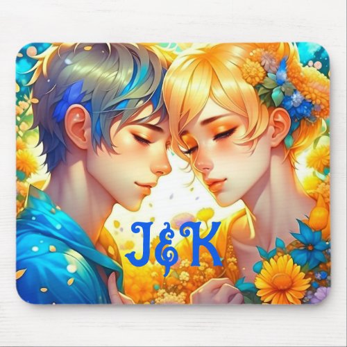 Romantic Couples Gift  Personalized Anime Mouse Pad