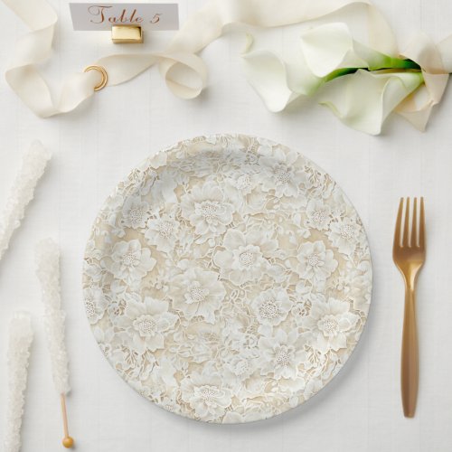 Romantic Cream Ivory Flowers Wedding