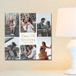 Romantic Custom Anniversary Photo Collage Modern Acrylic Print<br><div class="desc">Chic customizable photo collage acrylic art for your husband,  wife,  girlfriend,  or boyfriend on your anniversary. Add 6 of your favorite relationship,  engagement,  or wedding photos and order as a romantic gift for your partner. A beautiful personalized gift full of memories.</div>