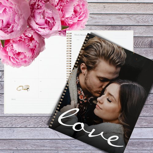 Romantic Custom Photo Love Script Make it Unique Planner