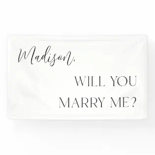 Romantic Custom Proposal Banner