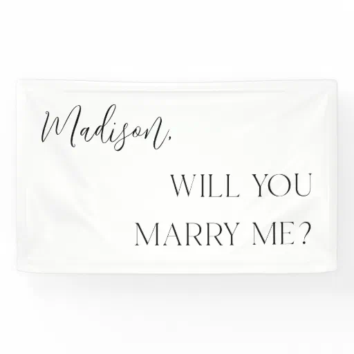 Romantic Custom Proposal Banner
