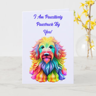Romantic Cute Dog Lover's Valentine's Day Card