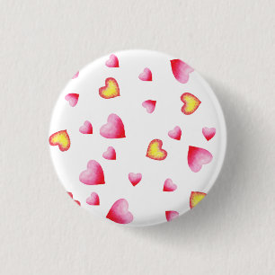 Romantic Cute Red Heart Button