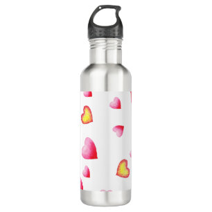 Romantic Cute Red Heart      Stainless Steel Water Bottle