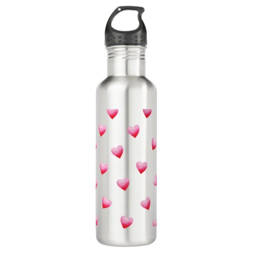 Romantic Cute Red Heart    Stainless Steel Water Bottle
