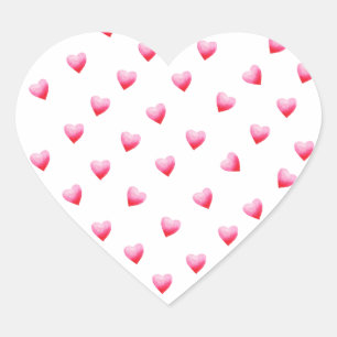 Romantic Cute Red Heart Sticker