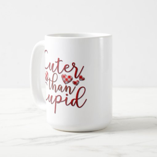 Romantic Cuter Than Cupid Valentines Day Coffee Mug Zazzle 0653