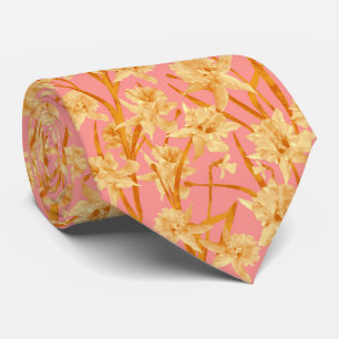 Romantic Daffodil  Neck Tie