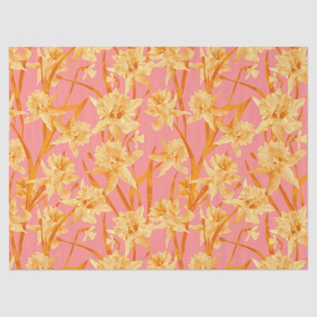 Romantic Daffodil Tissue Paper (Front)