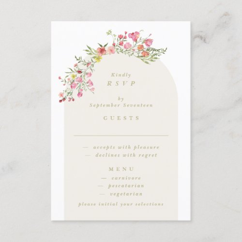 romantic dainty floral dainty Digital wedding RSVP Invitation