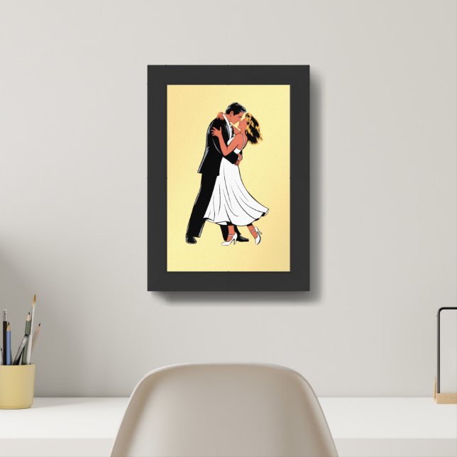 Romantic Dance Embrace-Value Poster Paper (matte) (Home Office)