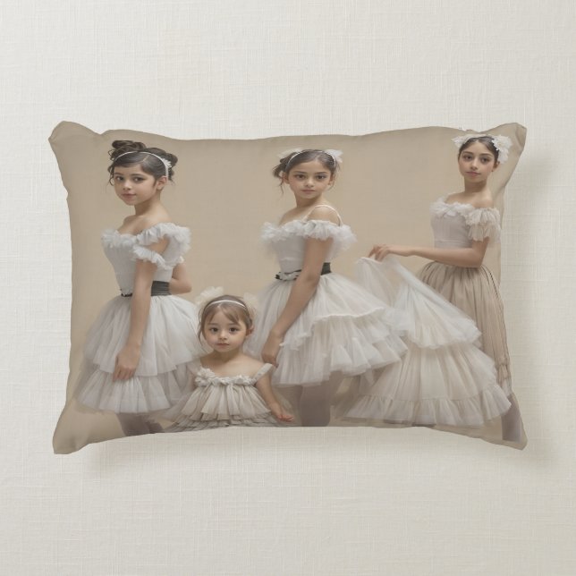 Romantic dancers accent pillow (Front)