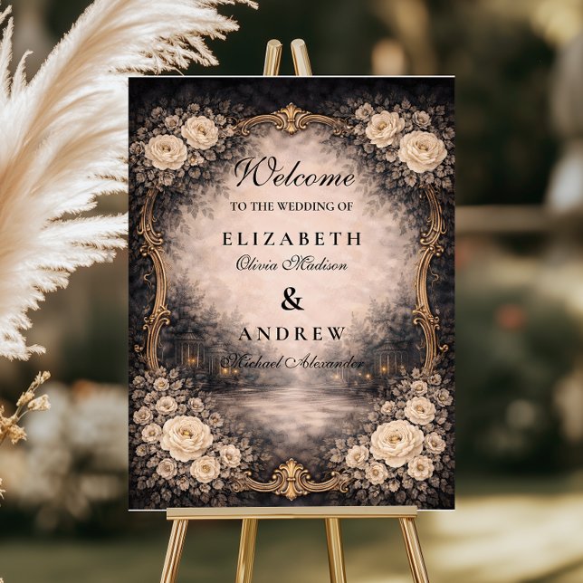 Romantic Dark Baroque Wedding Foam Board (Creator Uploaded)