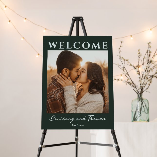 Romantic Dark Green Photo Foam Board (In Situ (Stand))