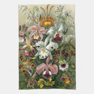 romantic date blossoms rsvp colorful chic kitchen towel