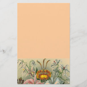 romantic date blossoms rsvp colorful chic stationery
