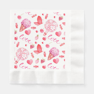 Romantic, delicate and sweet Wrapping Paper Napkins