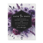  Romantic Digital Purple Floral Wedding