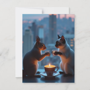 Romantic Dinner Postcard