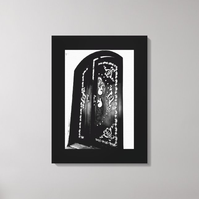 Romantic Door Canvas Print (Front)
