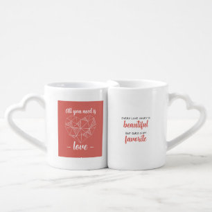 Romantic Duo Cups Personalized Valentine's Day