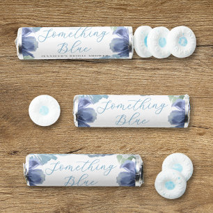 Romantic Dusty Blue Floral Bridal Shower Favor